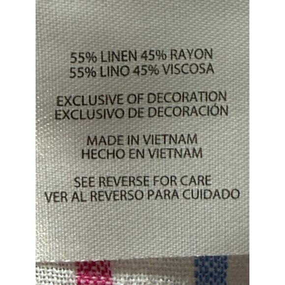 NWOT Gap Linen Striped Long Sleeve Button Down Shirt Small White w/Multi Colors - Picture 6 of 7